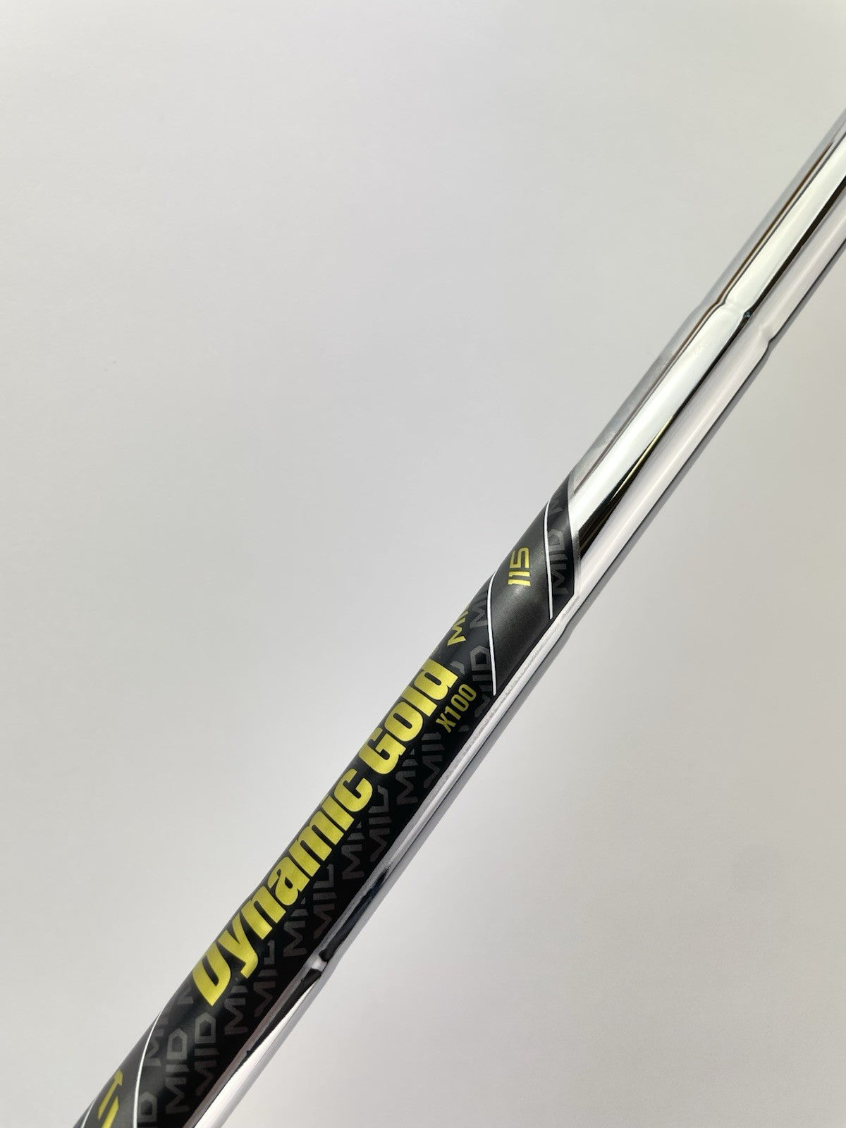 Dynamic Gold Mid 115 Iron Shaft X100 X Flex Steel 35” /0.355 Tapered /296046