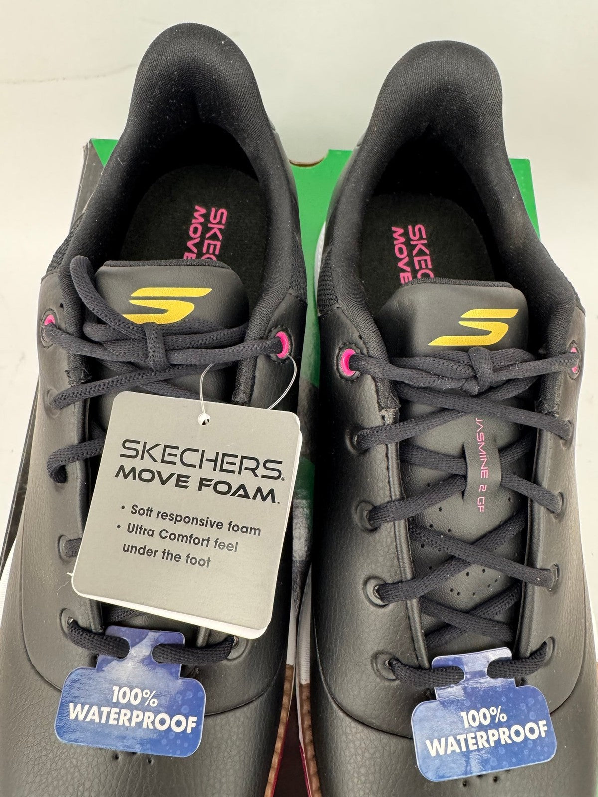 Skechers Go Golf Jasmine 2 GF Women's Golf Shoes Size UK 5.5 Black Pink/349964