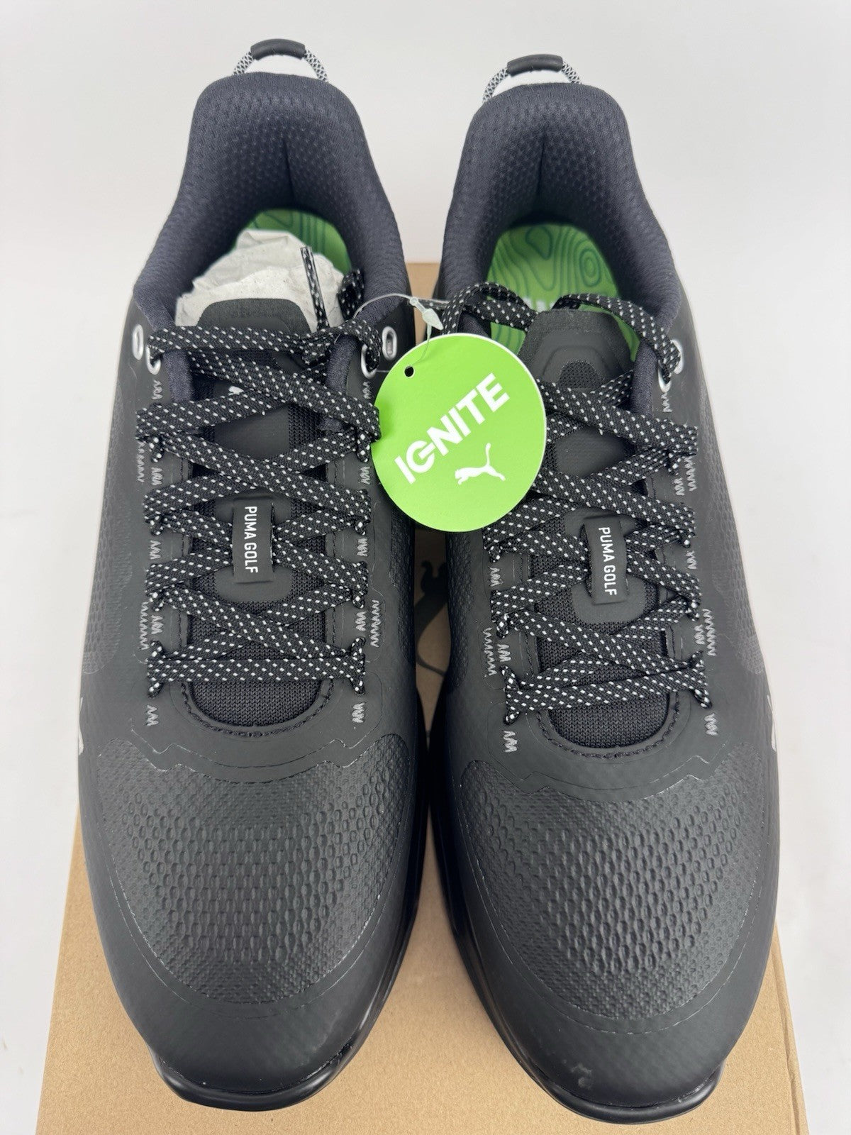 Puma IGNITE Elevate X Golf Shoes Men's Size UK 7.5 Black Waterproof/320267