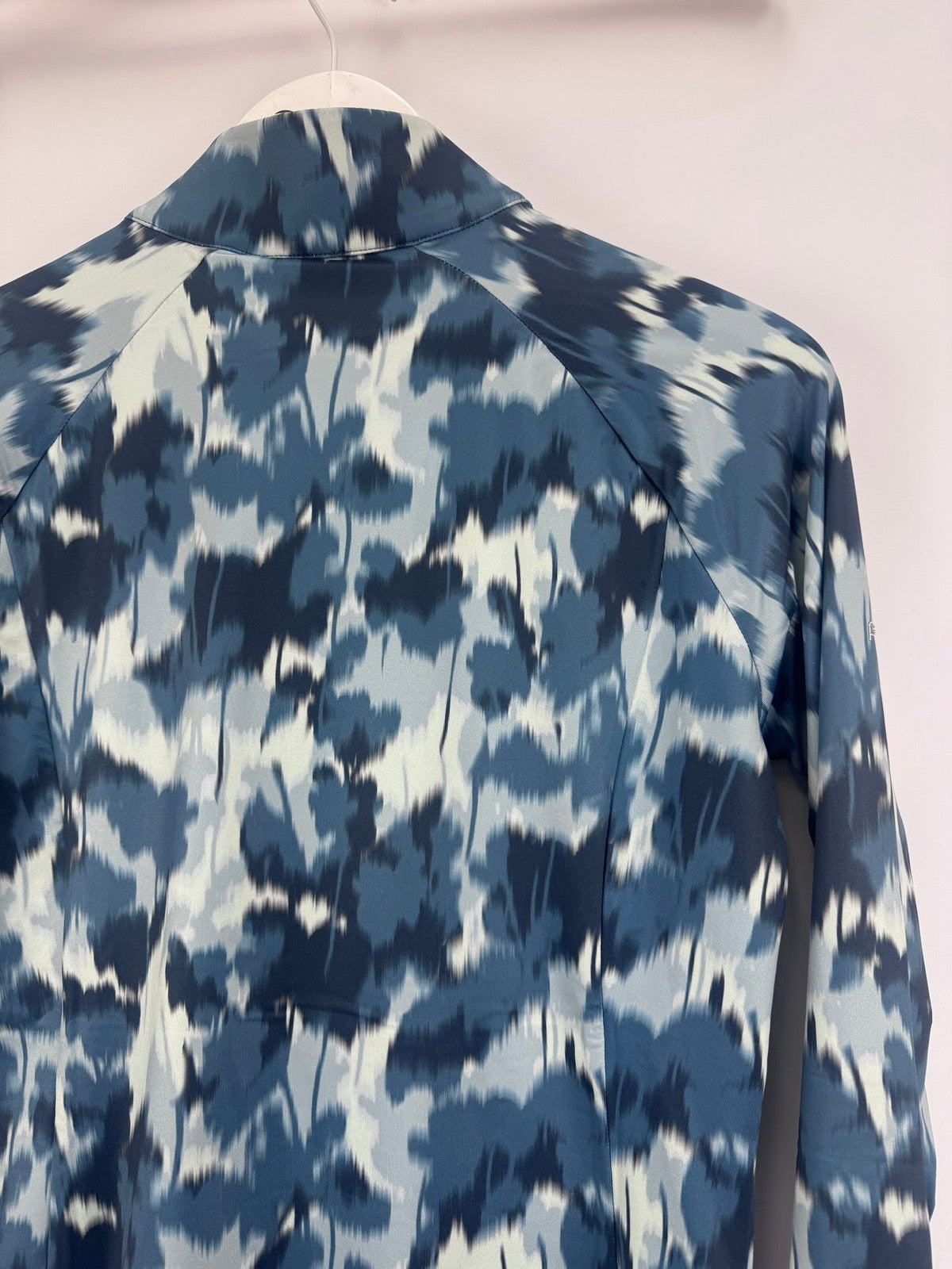 Ping Jasmine Golf Jumper Women's UK Size 6 Navy Multi Long Sleeve Zip Up/315069