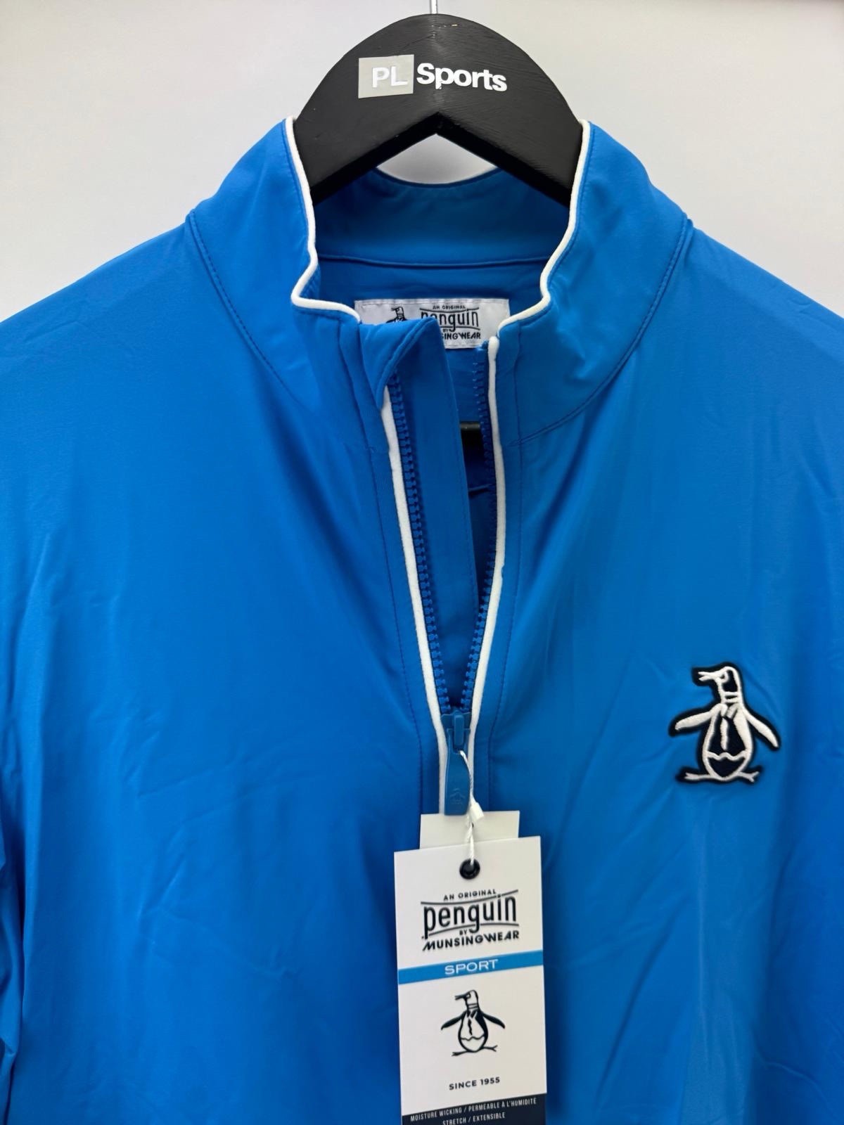 Original Penguin Golf Performance 1/4 Zip Earl Pullover Lightweight UK S/306493