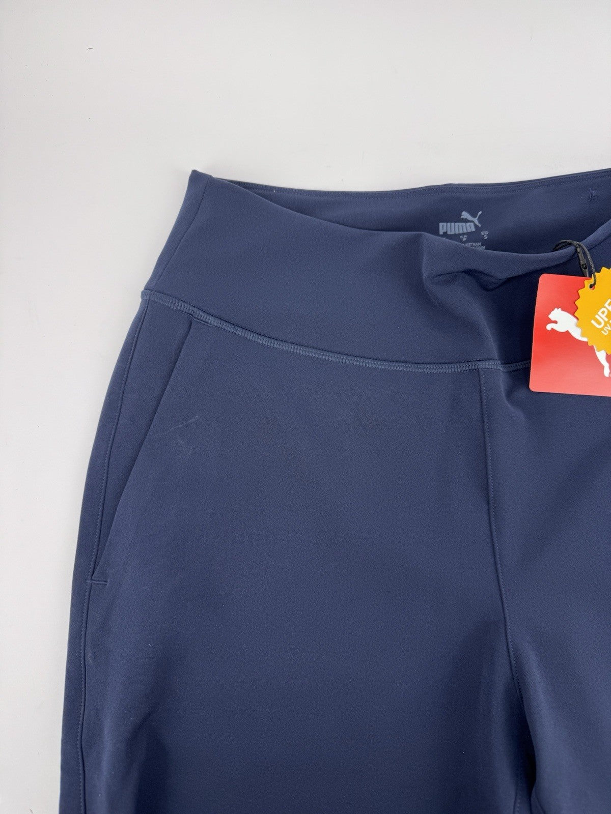 Womens Puma Golf Everyday Capri Trousers Deep Navy Size Small High-Rise /317994