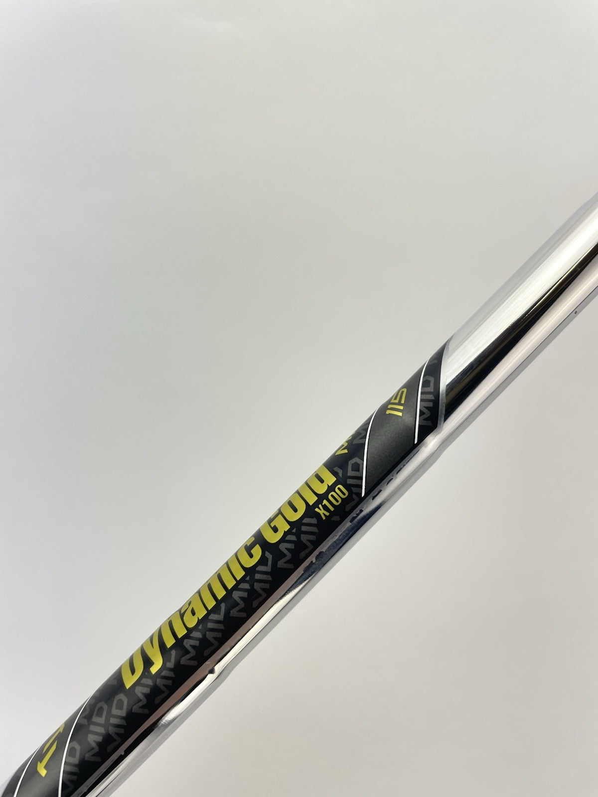 Dynamic Gold Mid 115 Iron Shaft X100 X Flex Steel 35.25” /0.355 Tapered /282768