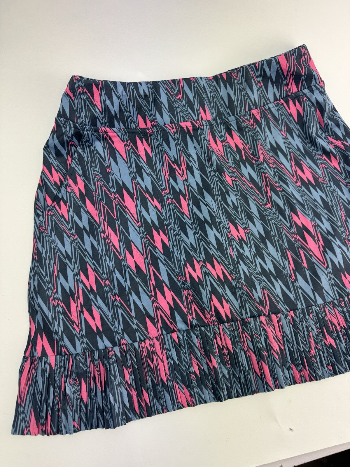 Ping Georgia Ladies Golf Skort UK Size 6/ Pleated/  Navy Multi/ Brand New/ 309203