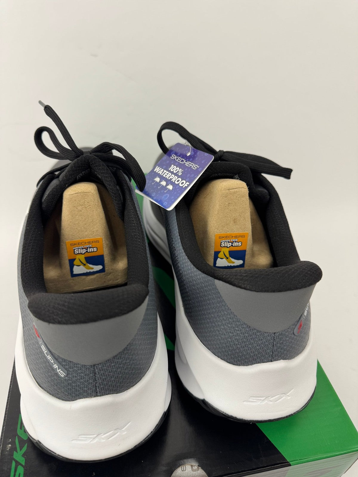 Skechers Flow Slip Ins Golf Shoes Men's UK 11 Black Waterproof Comfort/349657