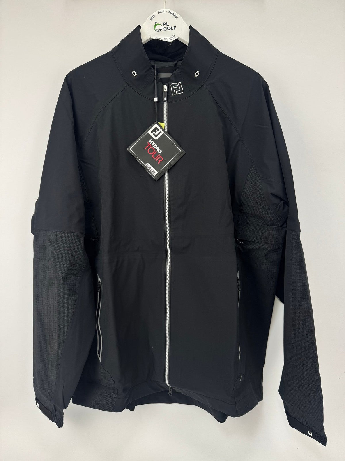 FootJoy Hydro Tour Jacket Mens XXL Black Lightweight Waterproof Golf Gear/336250