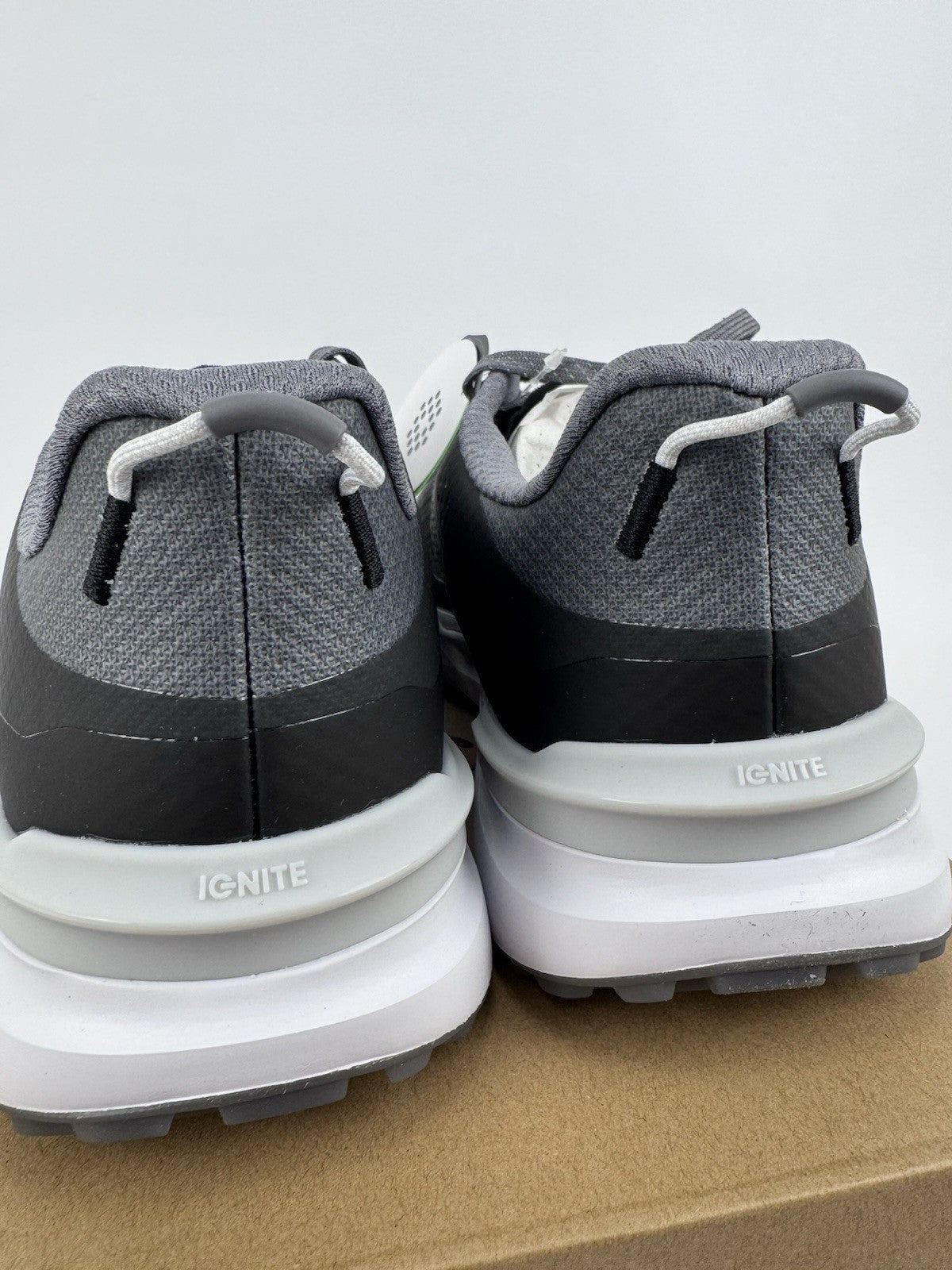 Puma Ignite Elevate X Men's Golf Shoes Size UK 7.5 Slate Black Ash Grey/318374