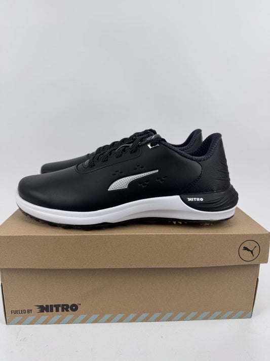 Puma Phantomcat Nitro Men's Golf Shoes Size UK 8.5 Black Silver Yellow/320150
