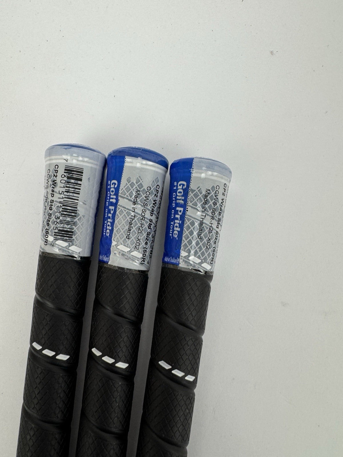 Golf Pride CP2 Wrap Golf Grips (3) Men’s Standard /Black/Blue /New /338192