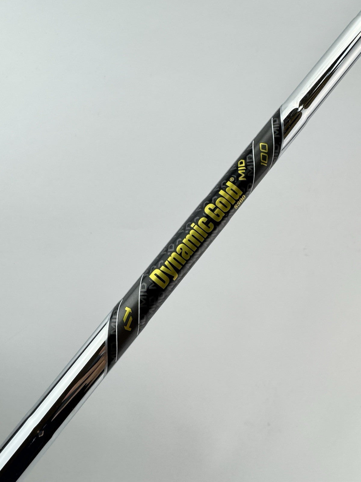 Dynamic Gold 100 Iron Shaft Mid S300 Stiff Flex Steel 35.25”/0.355 Tapered/270180