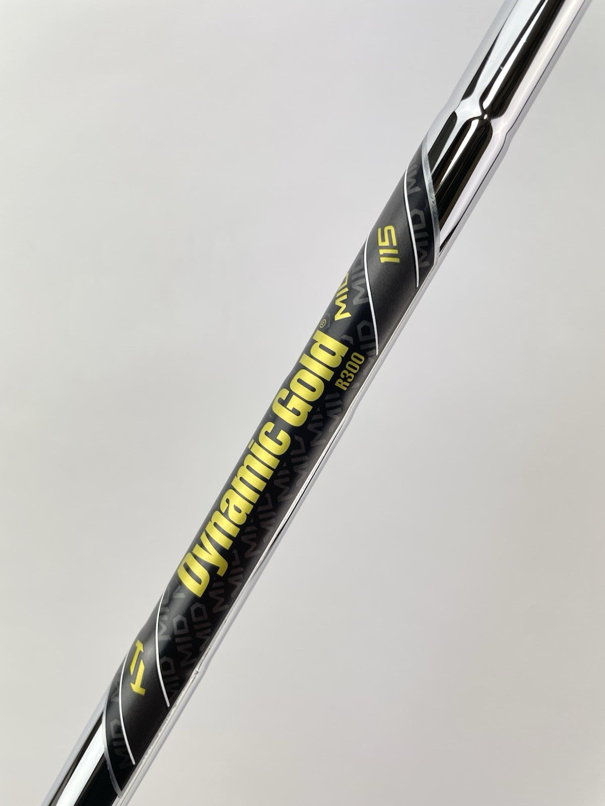 Dynamic Gold 115 Iron Shaft Mid R300 Regular Flex Steel 35.75” /0.355 /253396