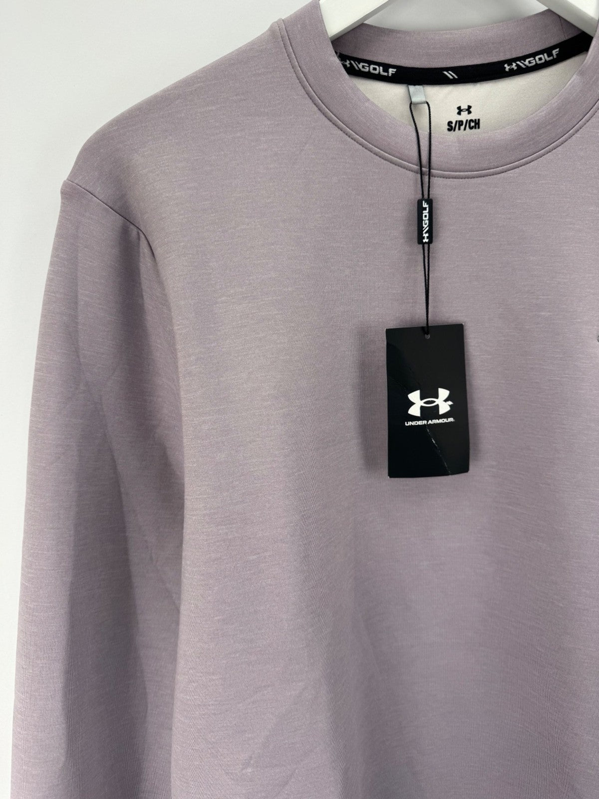 Under Armour UA Drive Midlayer Crew Men's Size Small Purple Sweatshirt/365023