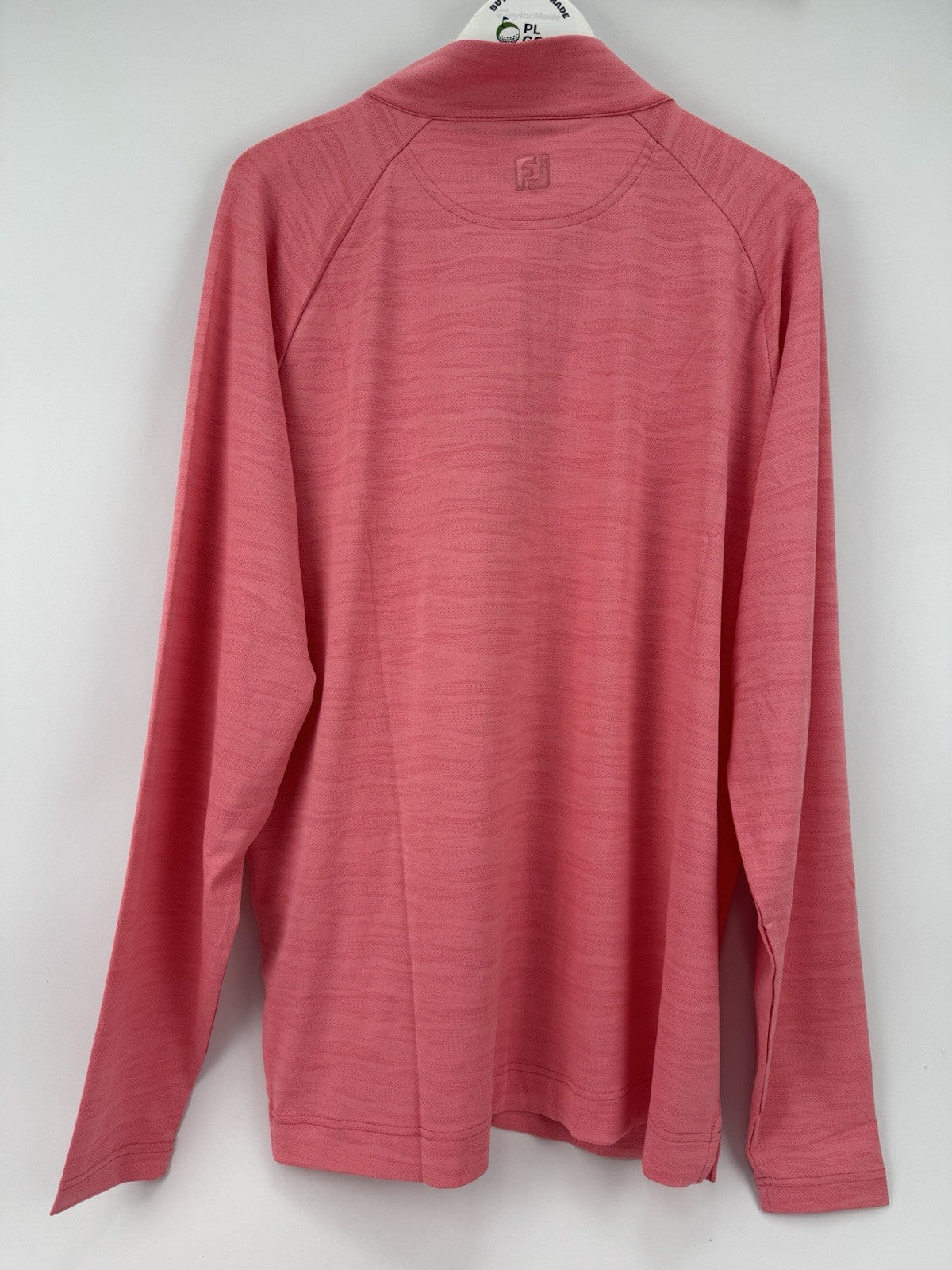 FootJoy Golf Wave Jacquard Chill-Out Zip Pullover Men's Size Medium Pink/334397