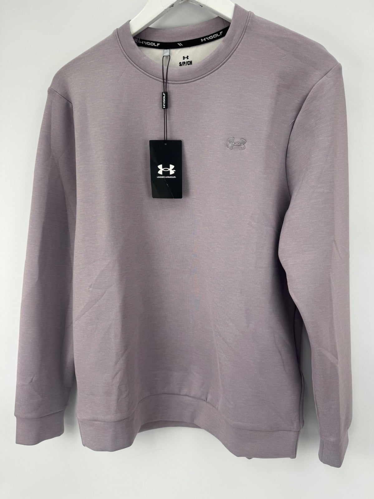 Under Armour UA Drive Midlayer Crew Men's Size Small Purple Sweatshirt/365024