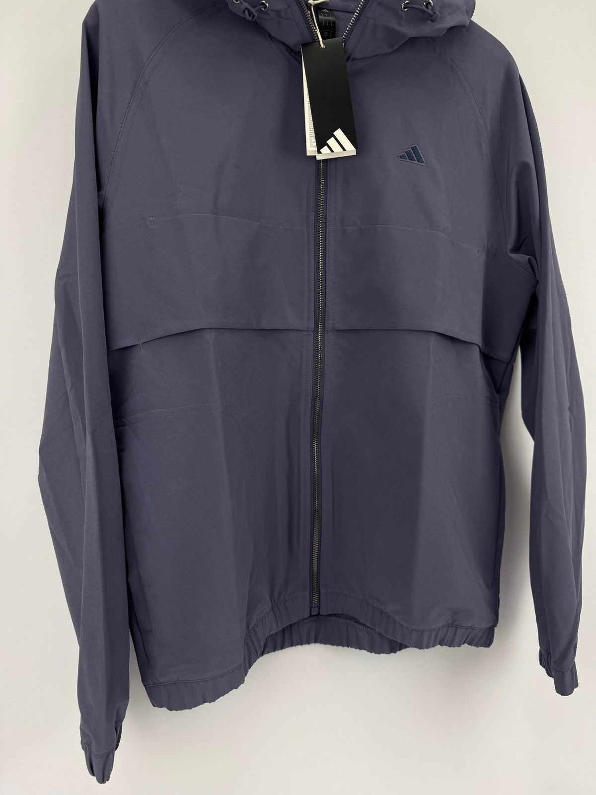 Adidas Golf Windbreaker Jacket Men's Small Purple Full Zip Lightweight/325114