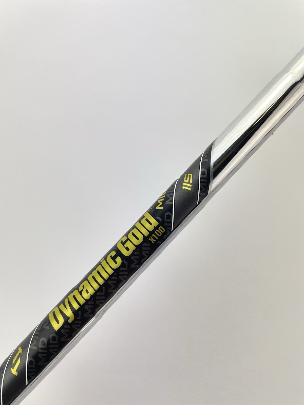 Dynamic Gold Mid 115 Iron Shaft X100 X Flex Steel 35.25” /0.355 Tapered /282766