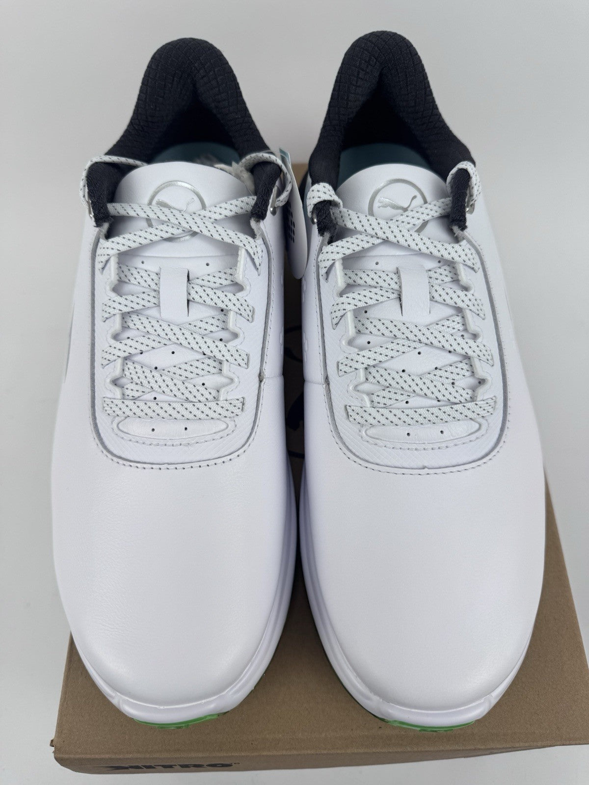 Puma Phantomcat Nitro Men's Golf Shoes Size UK 8 White Black Fluro/320334