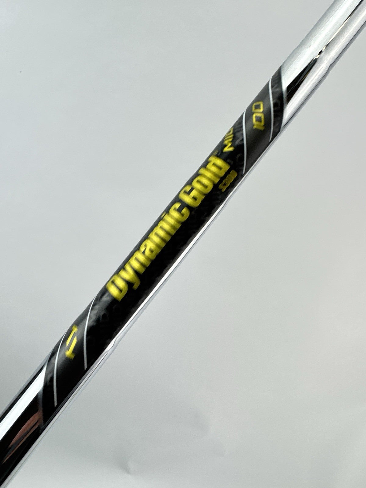 Dynamic Gold Mid 100 Iron Shaft S300 Stiff Flex Steel 35.5”/0.355 Tapered /293964
