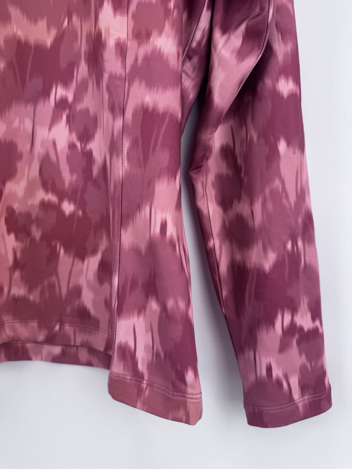 Ping Jasmine Golf Jumper Women's UK Size 6 Rose Multi Long Sleeve Zip Up/315112