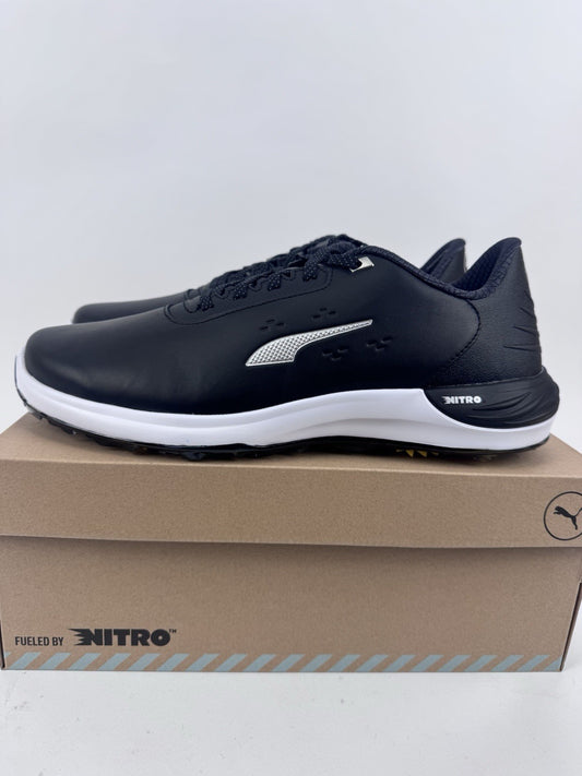Puma Phantomcat Nitro Men's Golf Shoes Size UK 10 Black Silver Yellow/320310