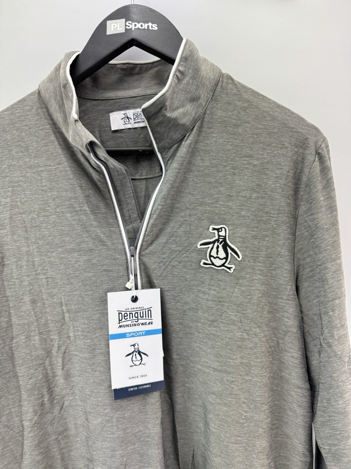 Original Penguin Golf Performance 1/4 Zip Earl Pullover Lightweight UK S /286553