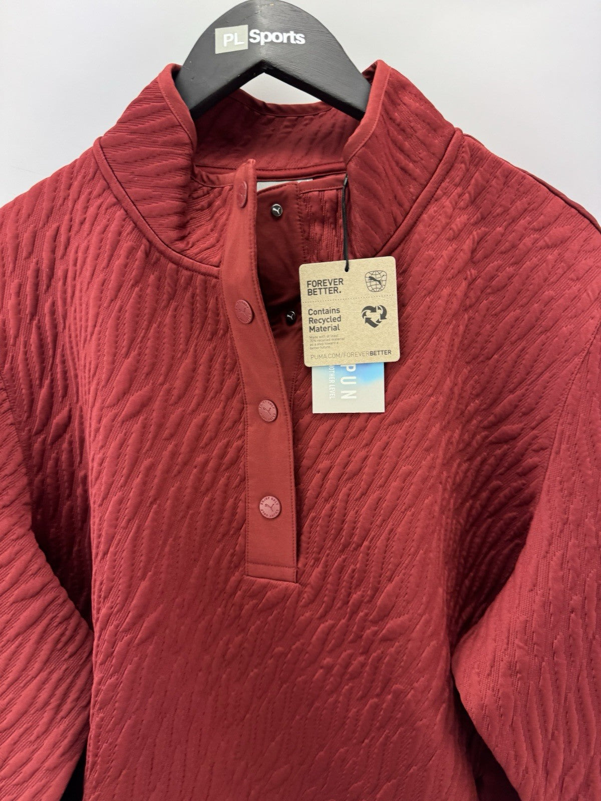 Puma Golf Ladies 1/4 Zip Pullover Jacquie Snap Red /UK XXL /New /300833