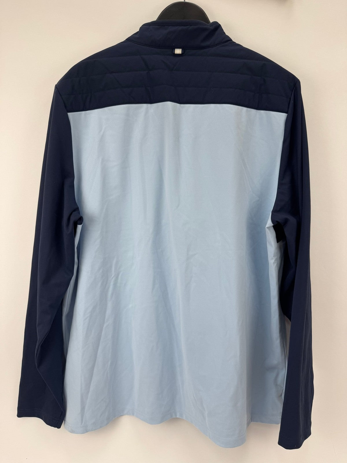 Puma Cloudspun Tech Hybrid Jacket Men's XL Deep Navy Light Blue Full Zip/354086