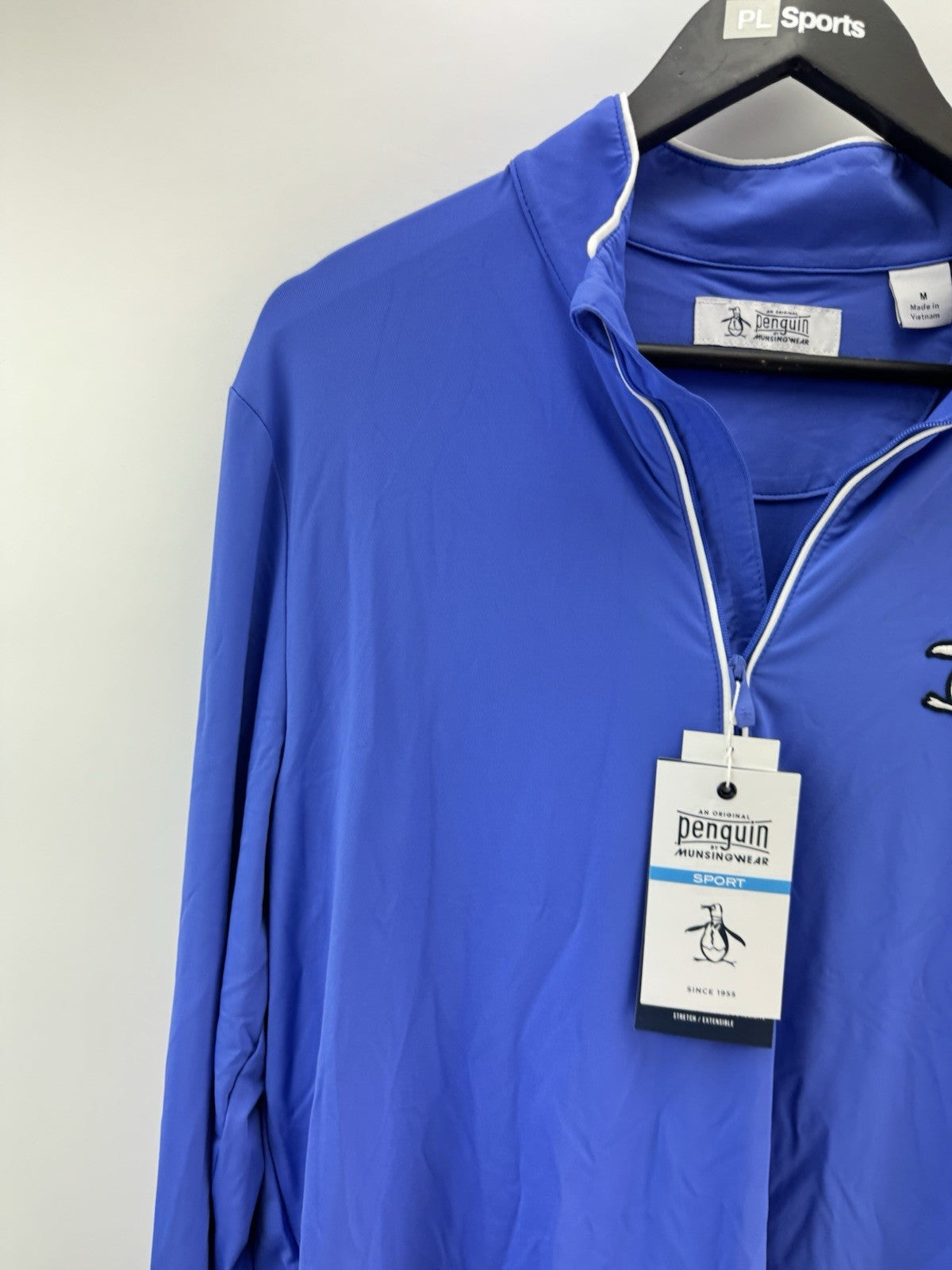 Original Penguin Golf Performance 1/4 Zip Earl Pullover Lightweight UK M /285432