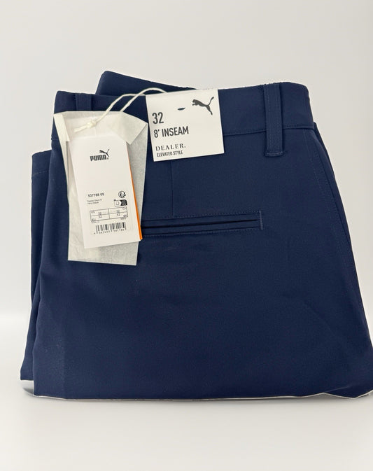 Puma Dealer Shorts 32 Inch 8 Inch Inseam Golf Men's Navy Blazer/353900