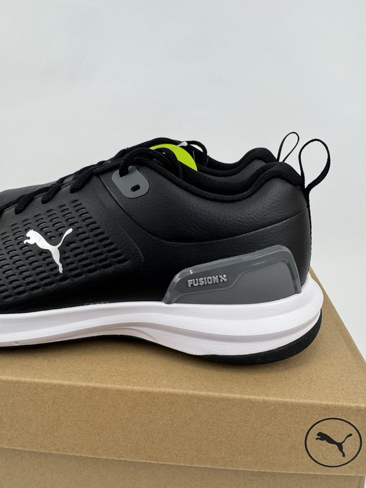Puma Fusion Plus Spiked Golf Shoes Men's Size UK 9.5 Black Waterproof/320301