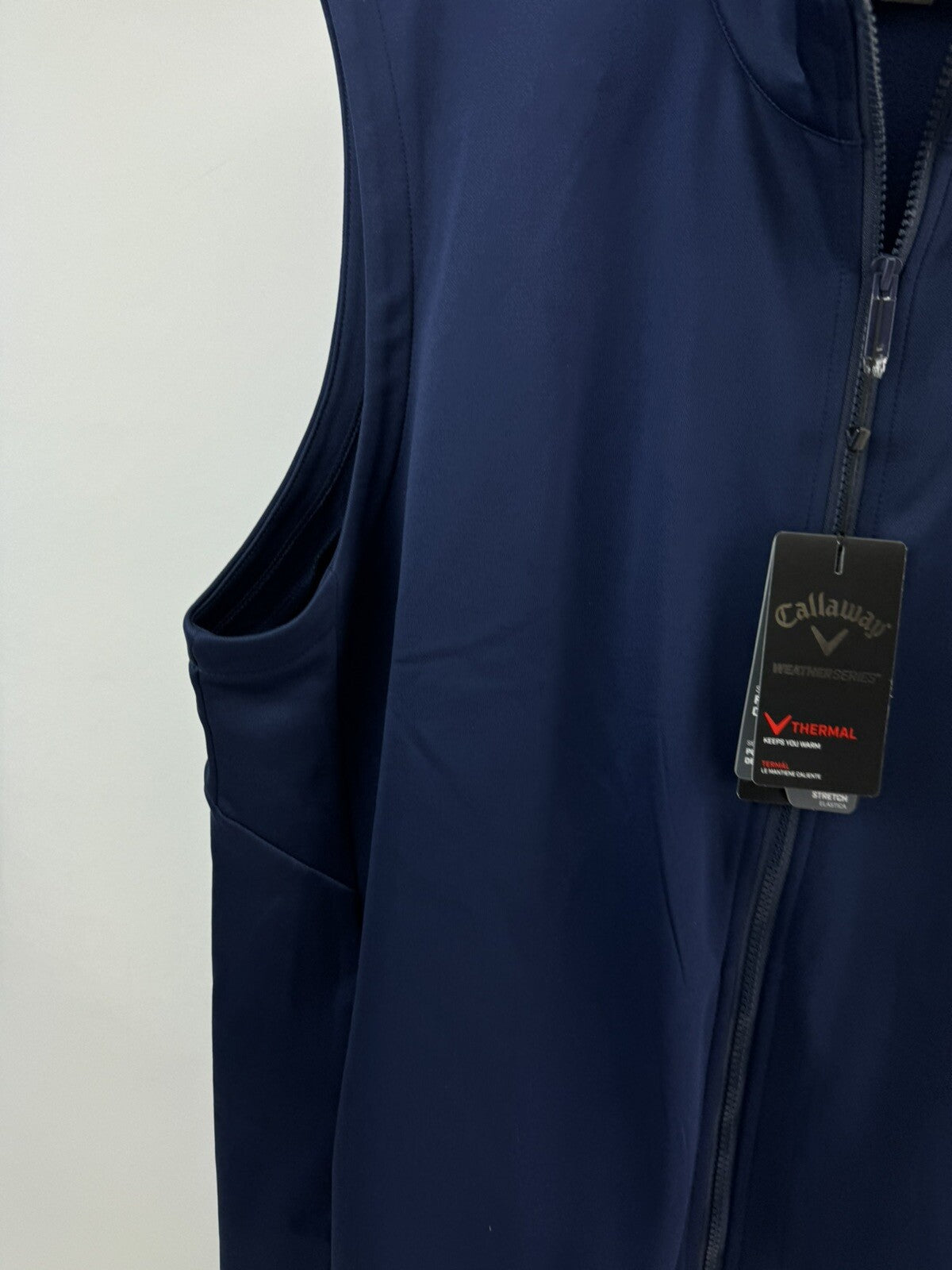 Callaway Mens Thermal Gilet High Gauge UK XXL /Full Zip /Navy /New /207162