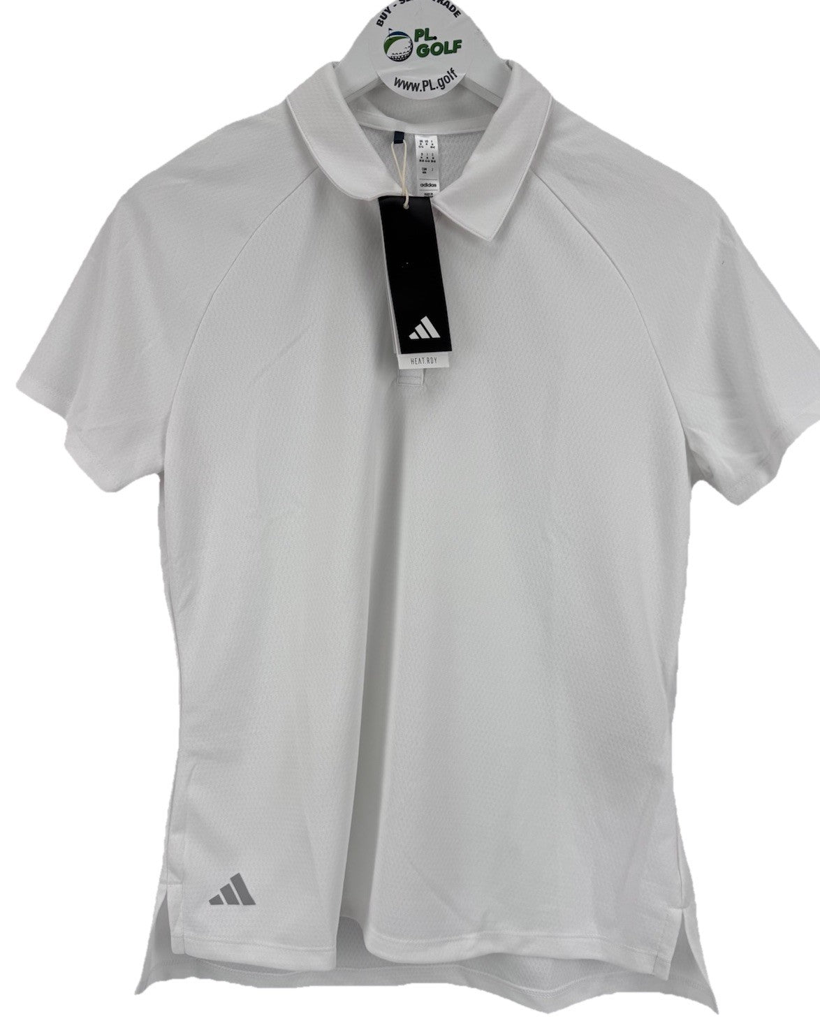 adidas Women’s Ultimate365 HEAT.RDY White Golf Polo Shirt Size Medium/ 318000