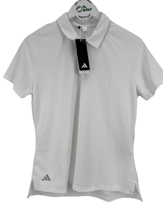 adidas Women’s Ultimate365 HEAT.RDY White Golf Polo Shirt Size Medium/ 318000
