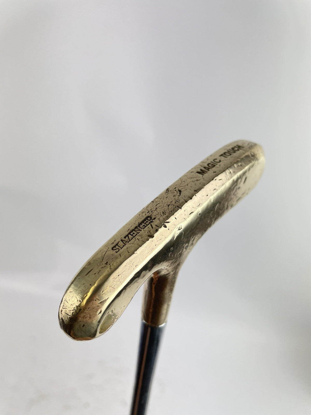 Slazenger Golf Brass Putter Blade “Magic Touch” 35.5” Two Way /New Grip /42100