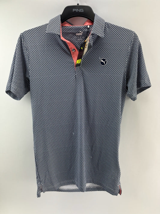 Puma Golf Mens Polo Shirt Mattr Cups UK Men’s Small /Navy /New /214850