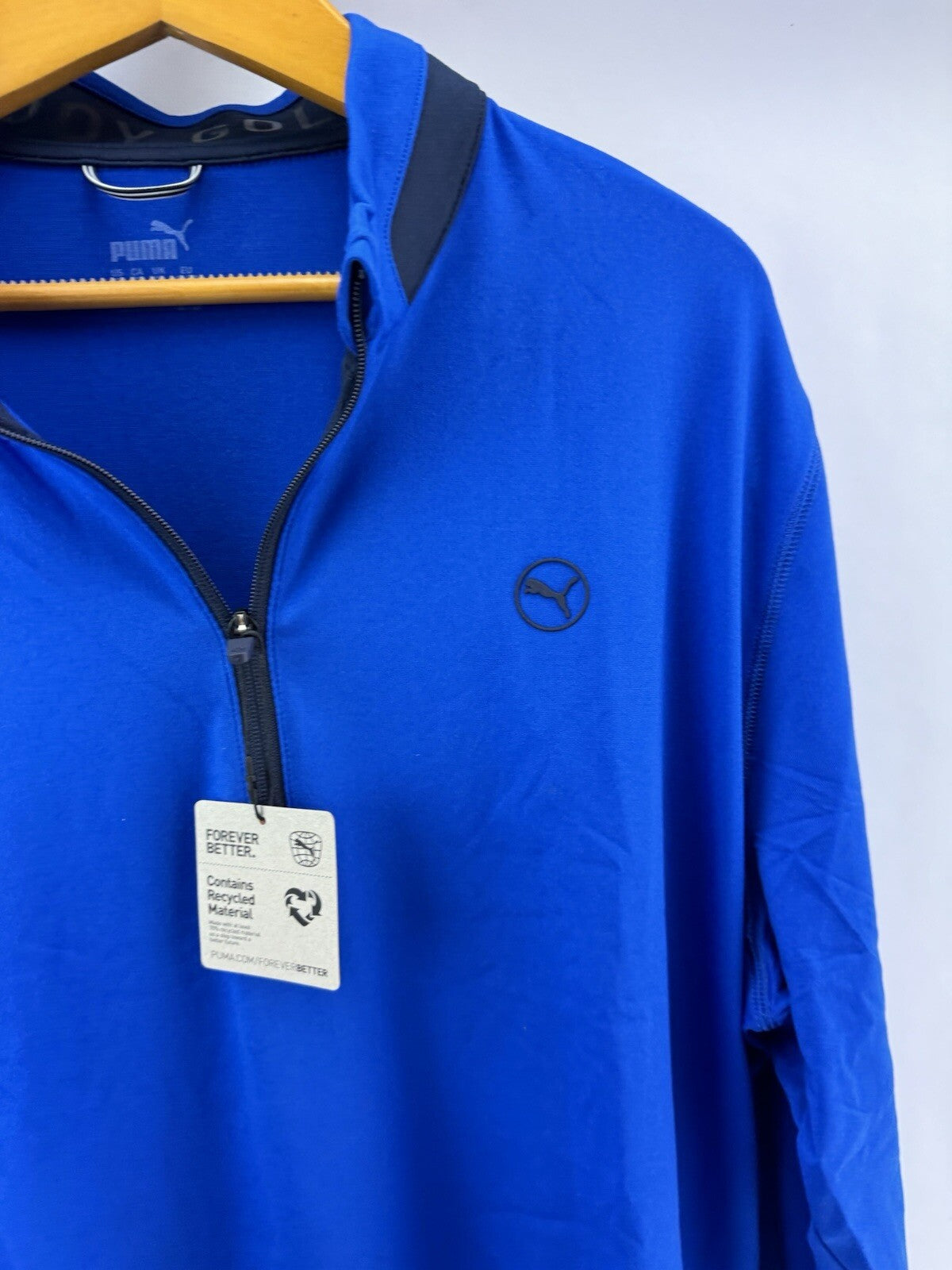 Puma Golf Mens Pullover 1/4 Lightweight /UK XXL /Blue /New /212254