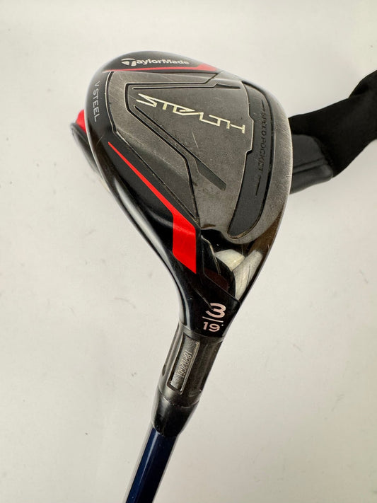 TaylorMade Stealth 3 Hybrid 19 Degrees Fujikura Ventus Blue 7 S Stiff /365450