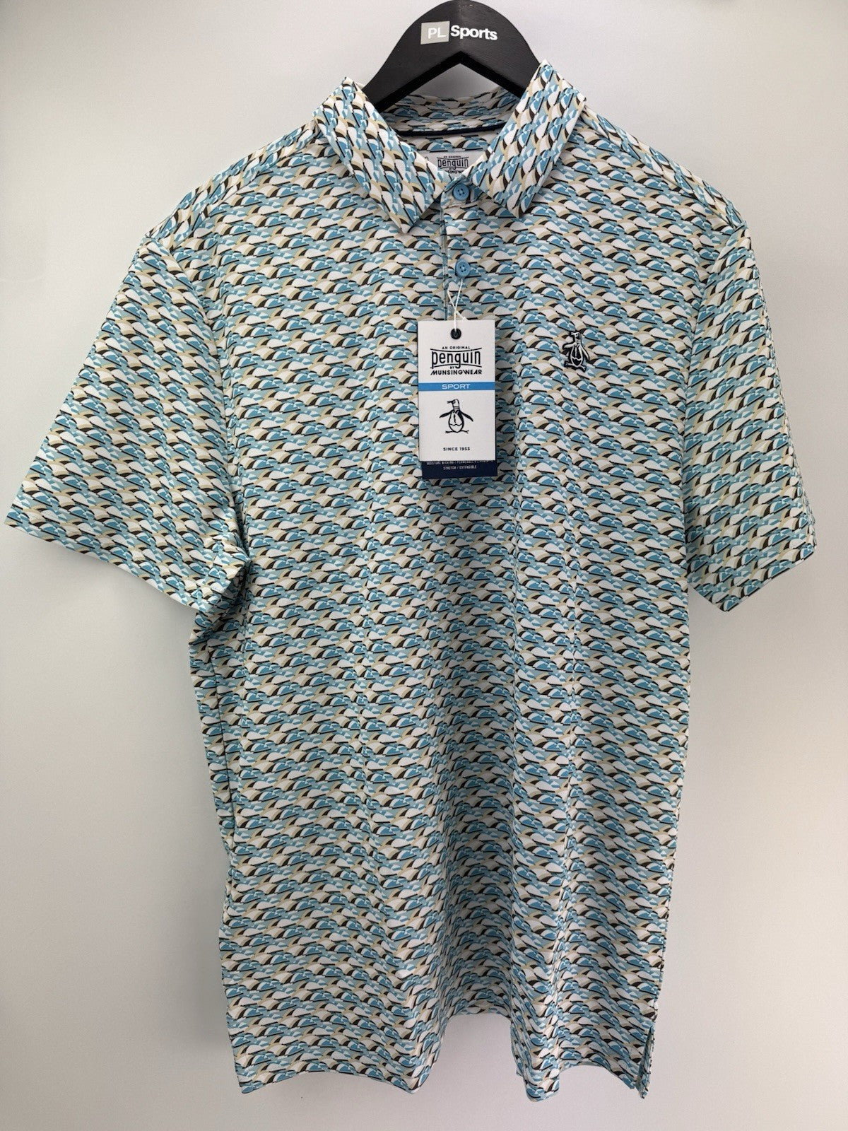 Men’s Original Penguin Layered Umbrella Golf Polo Shirt Size UK Medium/ 311084