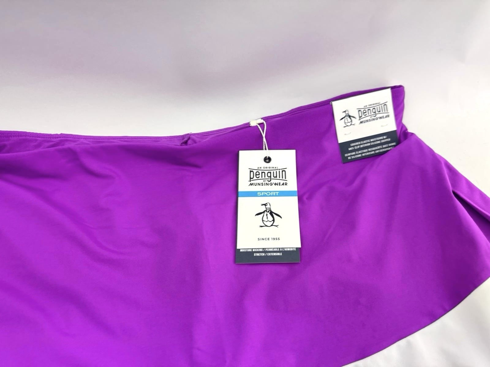 Women’s Original Penguin Colour Block Pleated Skort Size XL Brand New/ 300463