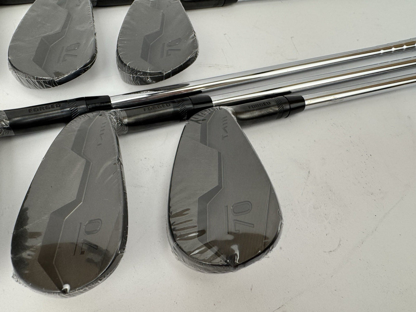 Sub70 TAII Irons 5-PW Blackout Forged AMT Black S300 Stiff Steel /New /355591