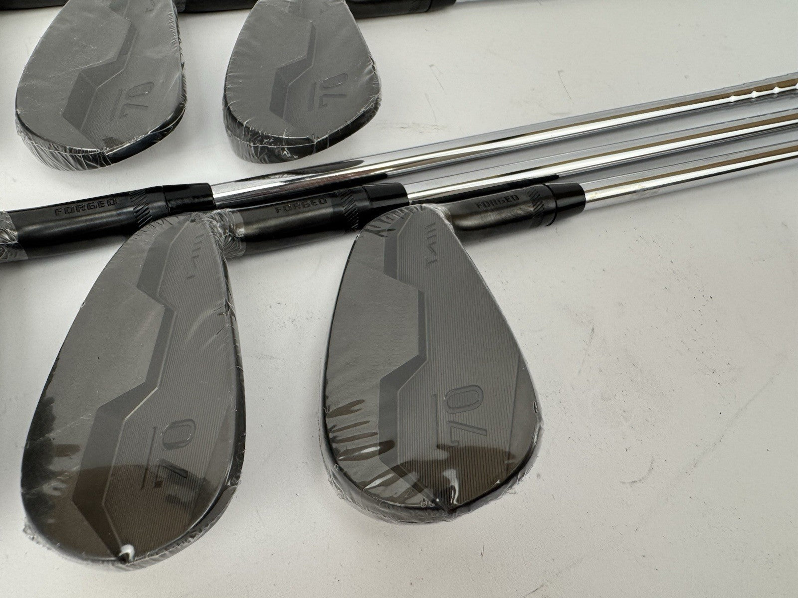 Sub70 TAII Irons 5-PW Blackout Forged AMT Black S300 Stiff Steel /New /355591