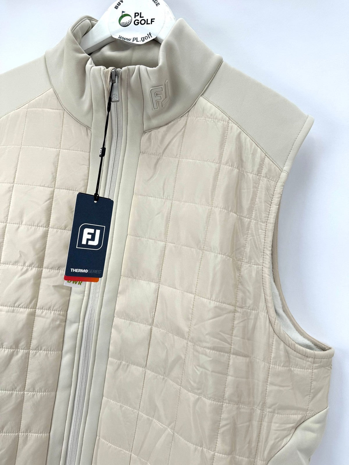 FootJoy ThermoSeries Lightweight Insulated Golf Vest Mens Size Small Stone/334521