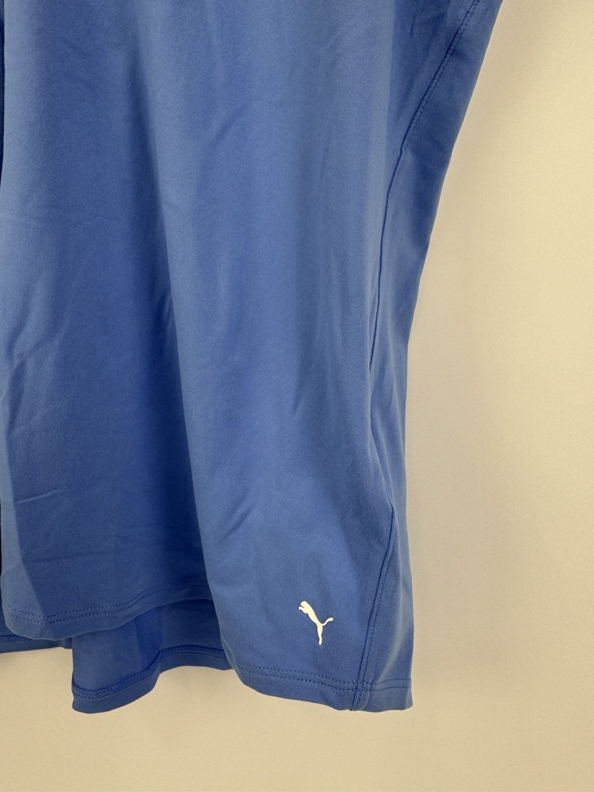 Women’s Puma Cloudspun Piped Sleeveless Golf Polo Size XL Blue Skies/ 318083