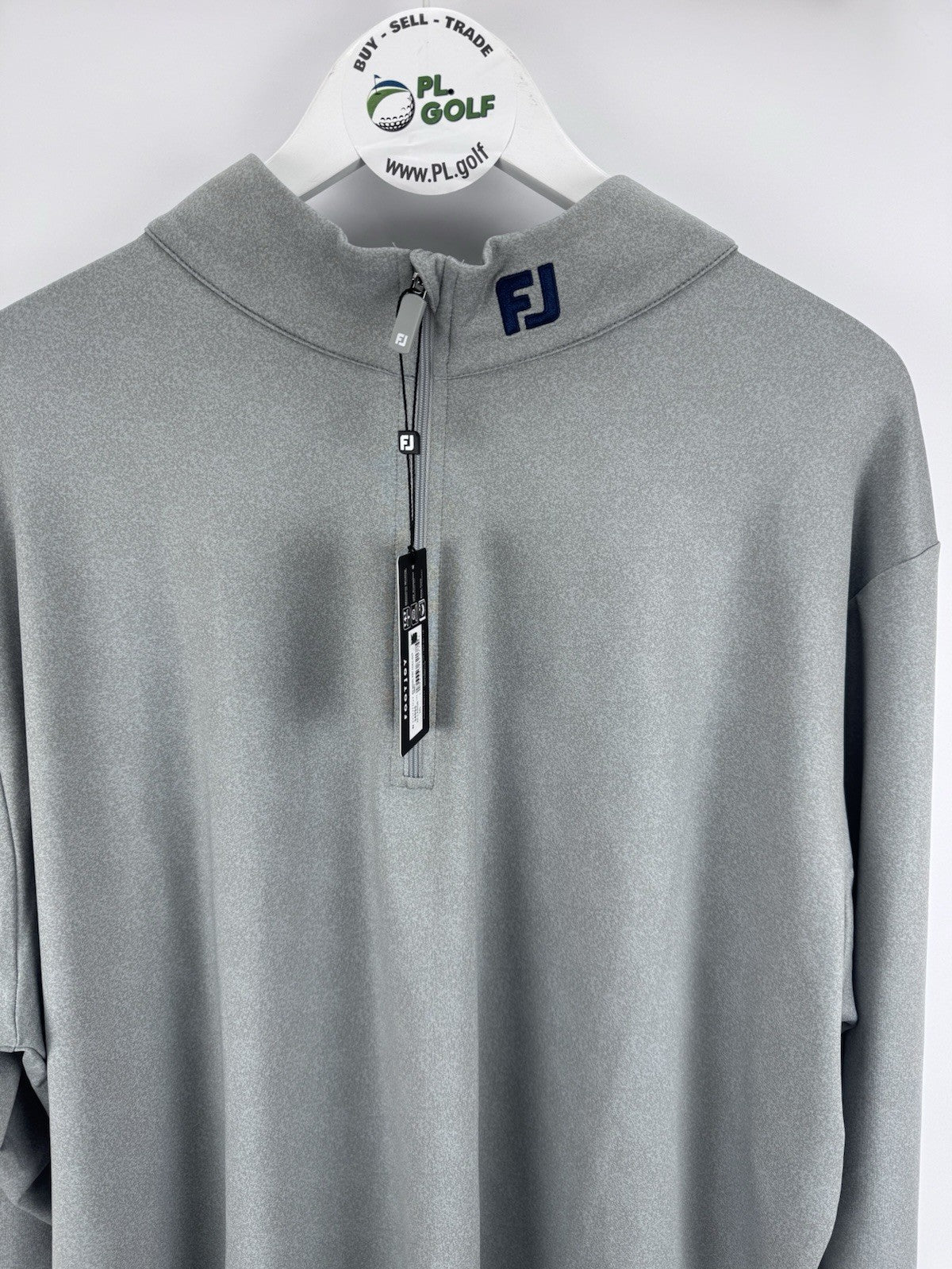FootJoy Speckle Print Chill-Out Men's Golf 3XL Pullover Grey Quarter/317061