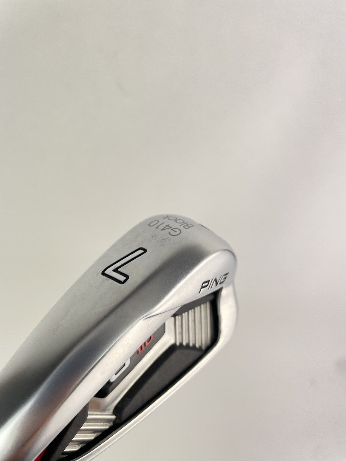 Ping G410 7 Iron Senior Left Handed Matrix Graphite /Black Dot /Demo /166734