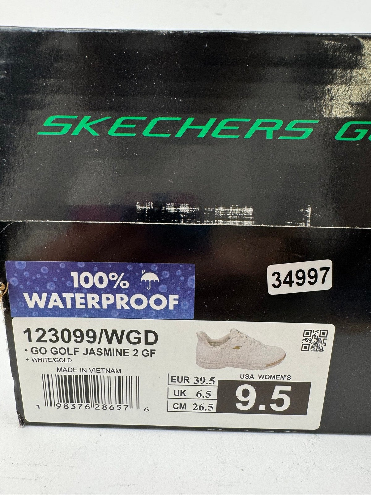 Skechers Go Golf Jasmine 2 GF Women's Size UK 6.5 White Gold Waterproof/349971