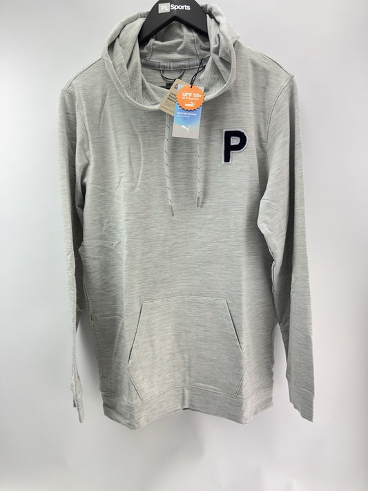 Puma Golf Hoodie Cloudspun Patch Mens UK Small /Grey /New /305110