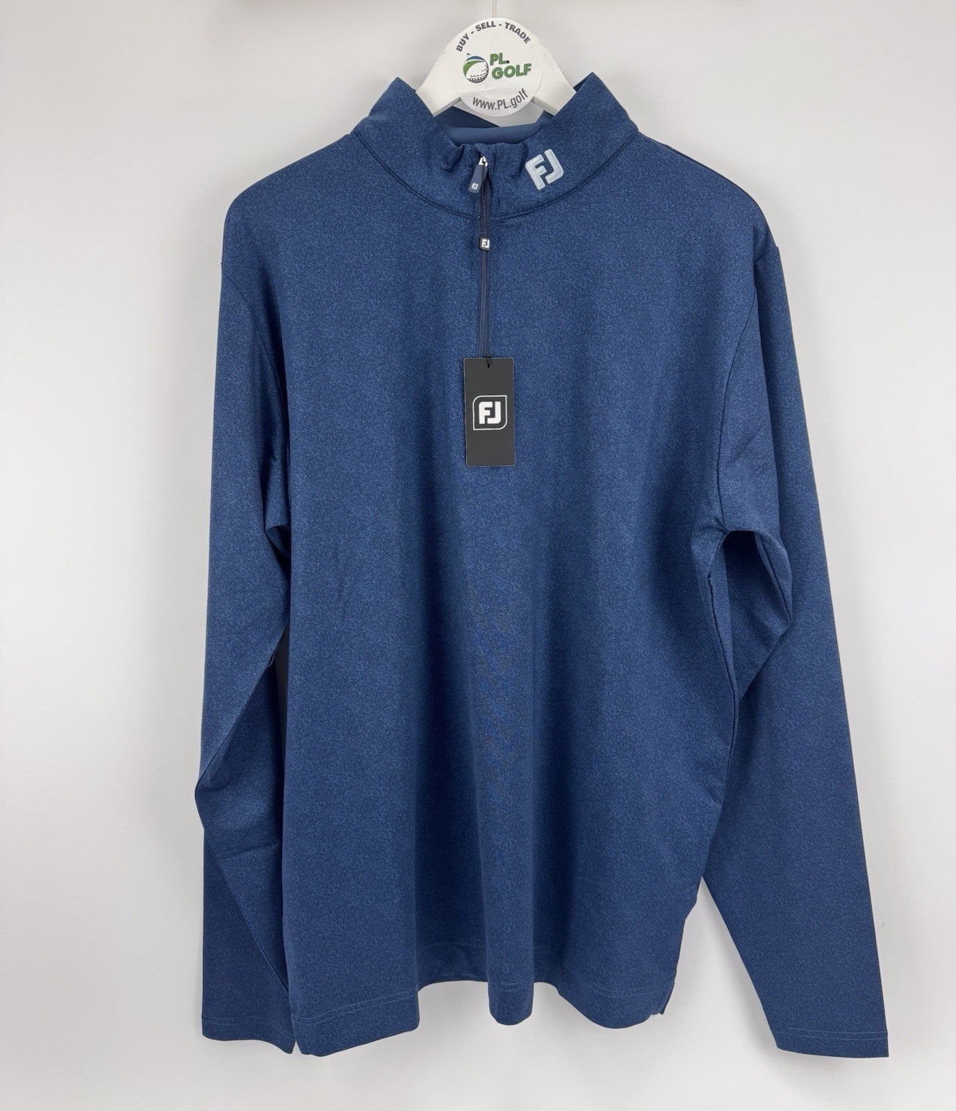 FootJoy Speckle Print Chill-Out Golf Pullover Men's Size Large/ Navy Blue/ 317110
