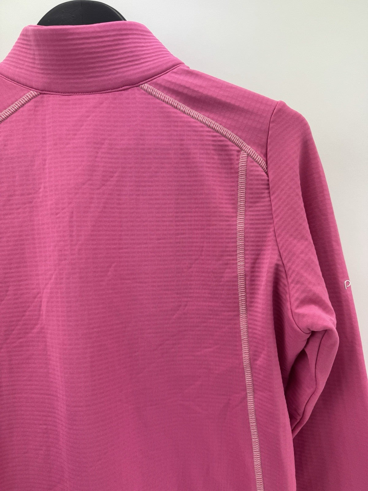 Ping Sonya Zip Neck Ladies Pullover Sweater Size 10/ Flamingo Pink/ New/ 309117