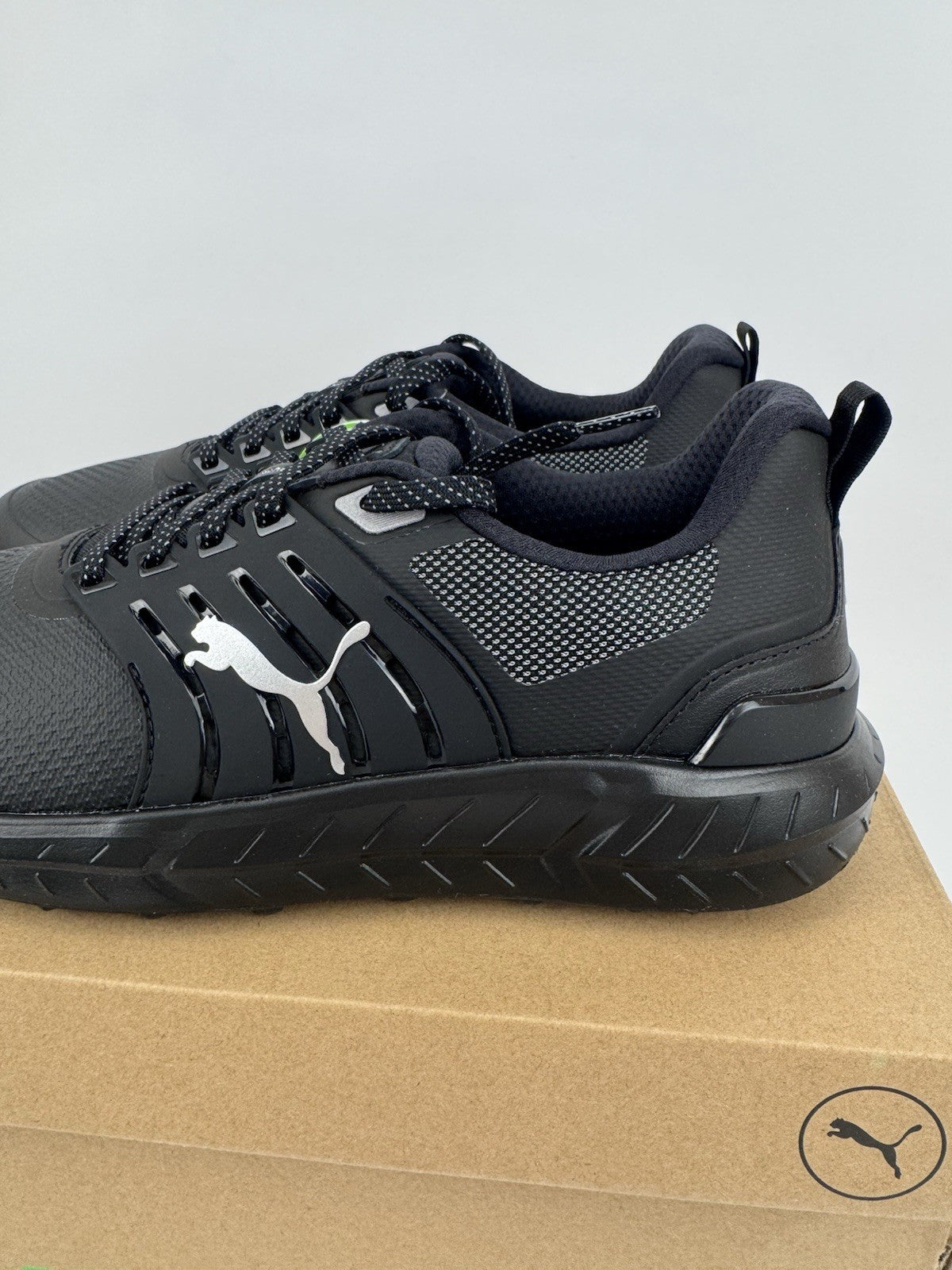 Puma Ignite Elevate 2 Tour Men's Golf Shoes Size UK 8 Black Waterproof/319061